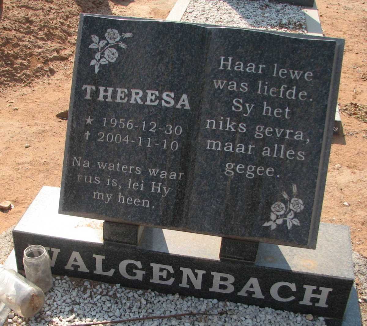WALGENBACH Theresa 1956-2004