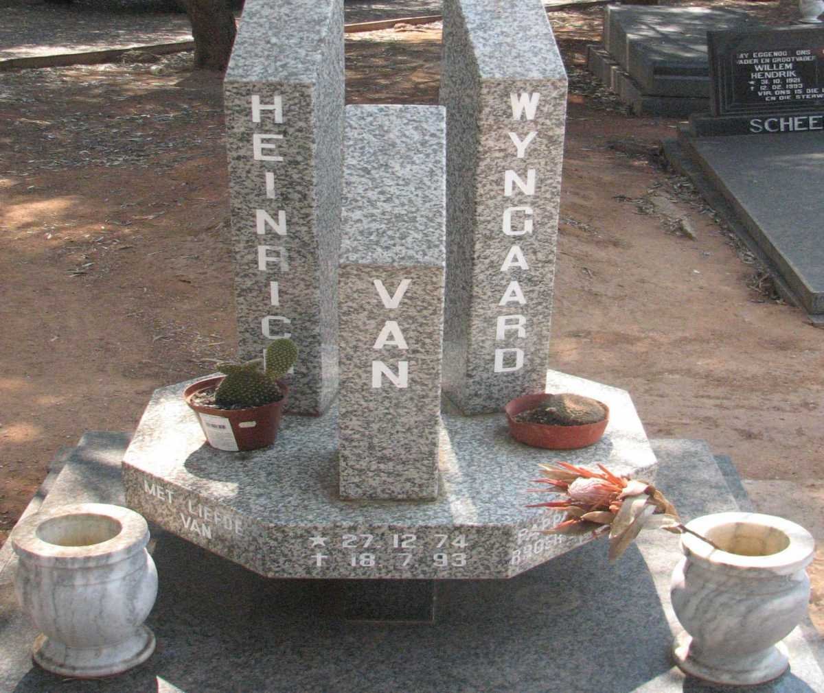 WYNGAARD Heinrich, van 1974-1993