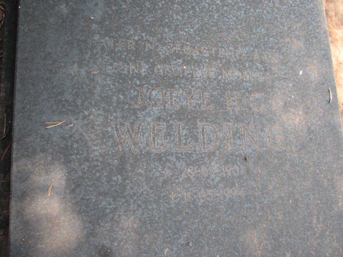 WELDING Joeye H.C. 190?-1994