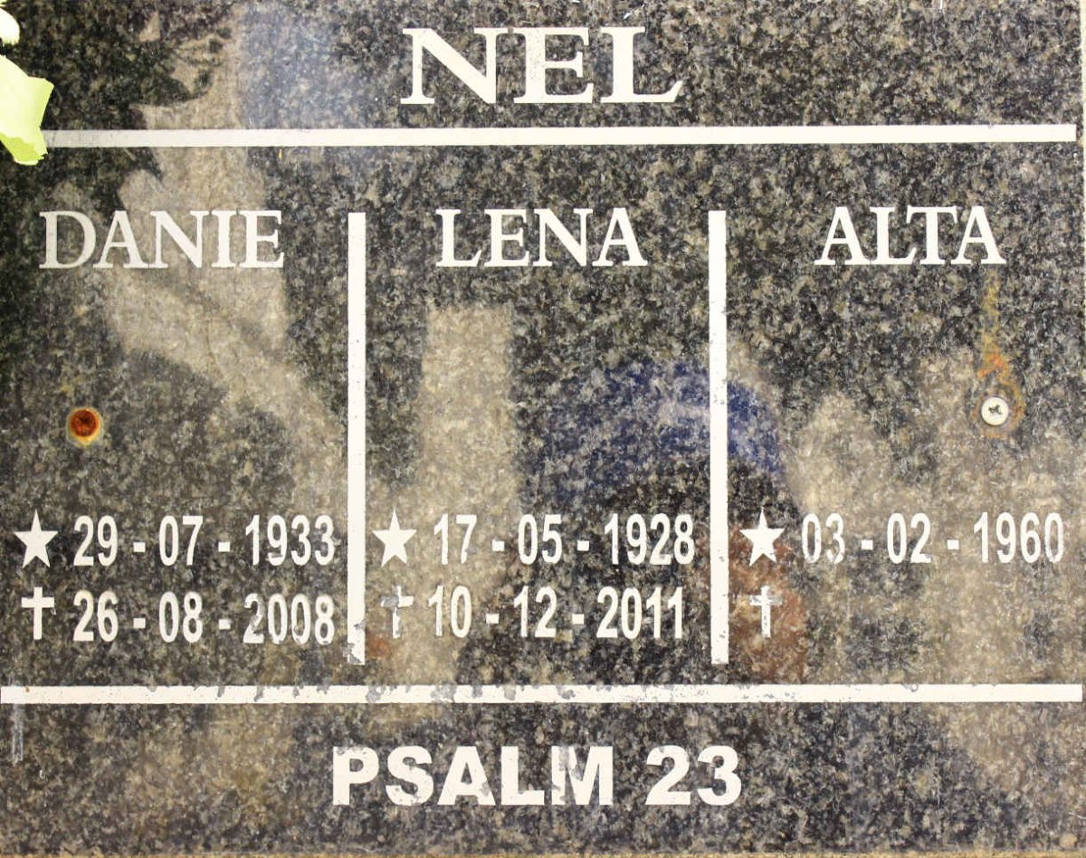 NEL Danie 1933-2008 &amp; Lena 1928-2011 :: NEL Alta 1960-