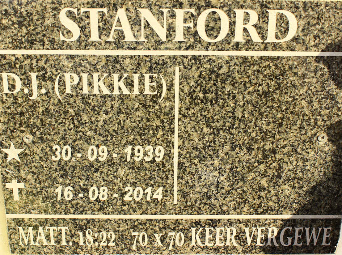 STANFORD D.J. 1939-2014