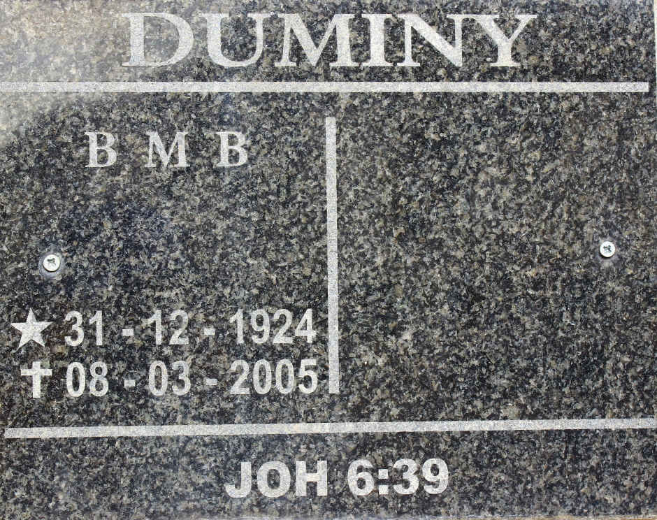 DUMINY B.M.B. 1924-2005