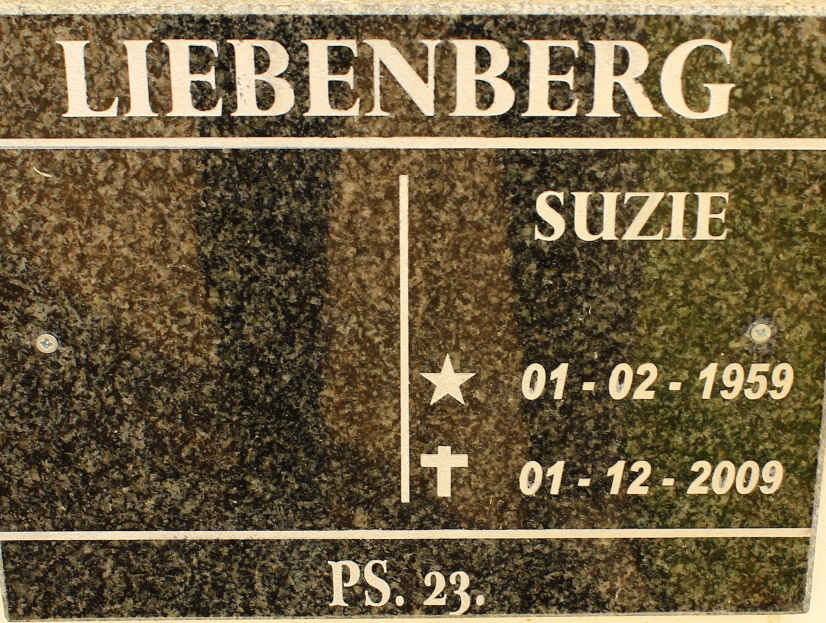 LIEBENBERG Suzie 1959-2009
