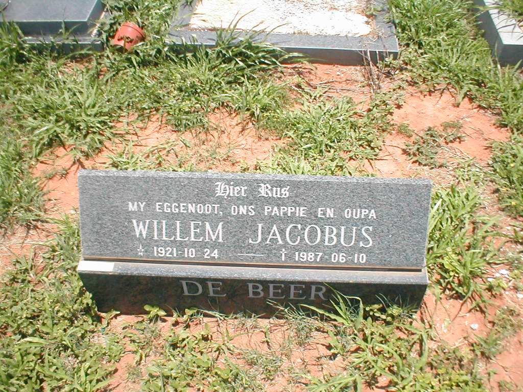 BEER Willem Jacobus, de 1921-1987