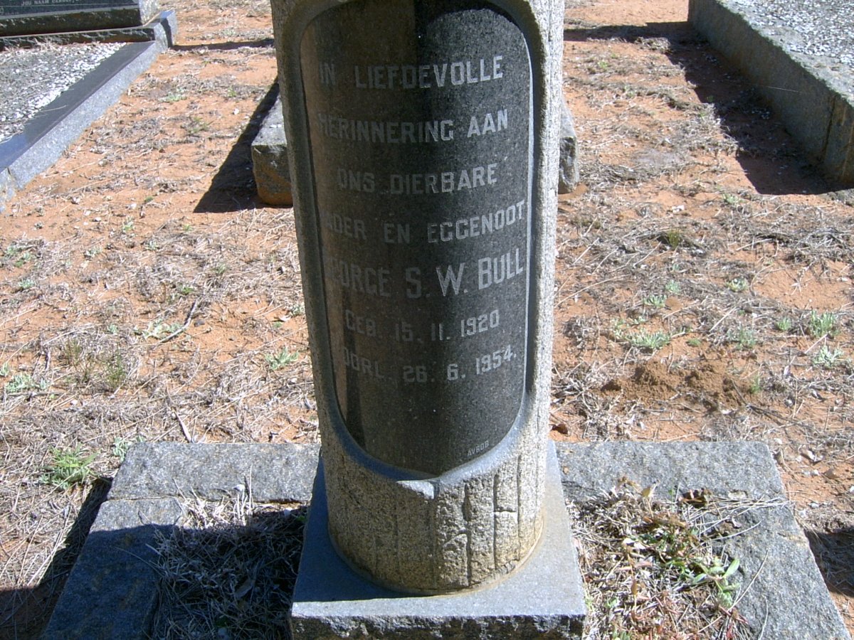 BULL George S.W. 1920-1954