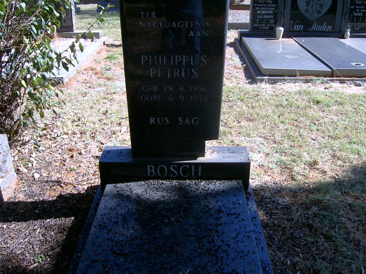 BOSCH Philippus Petrus 1916-1973