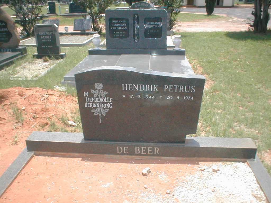 BEER Hendrik Petrus, de 1944-1974