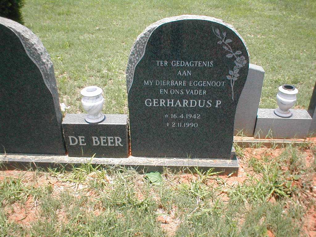 BEER Gerhardus P., de 1942-1990