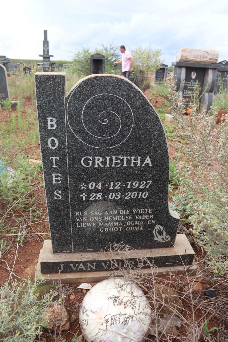 BOTES Grietha 1927-2010