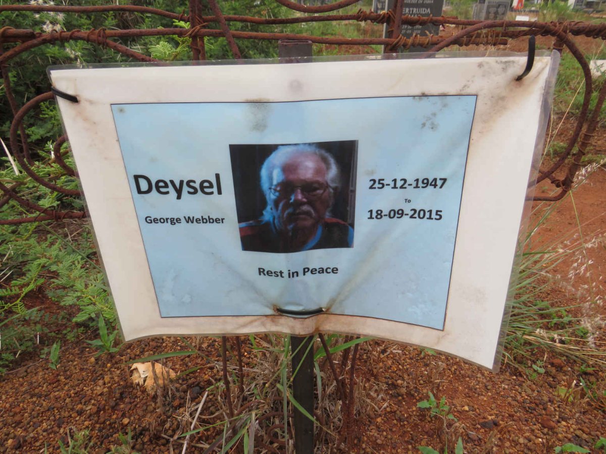 DEYSEL George Webber 1947-2015