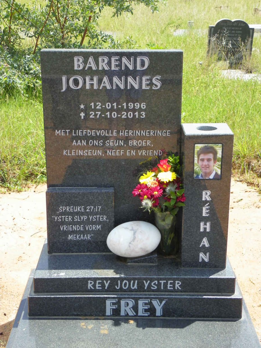 FREY Barend Johannes 1996-2013