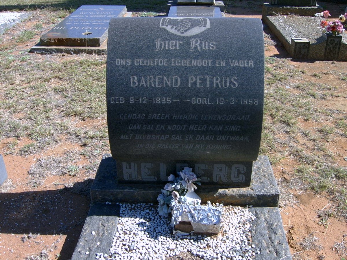 HELBERG Barend Petrus 1885-1958