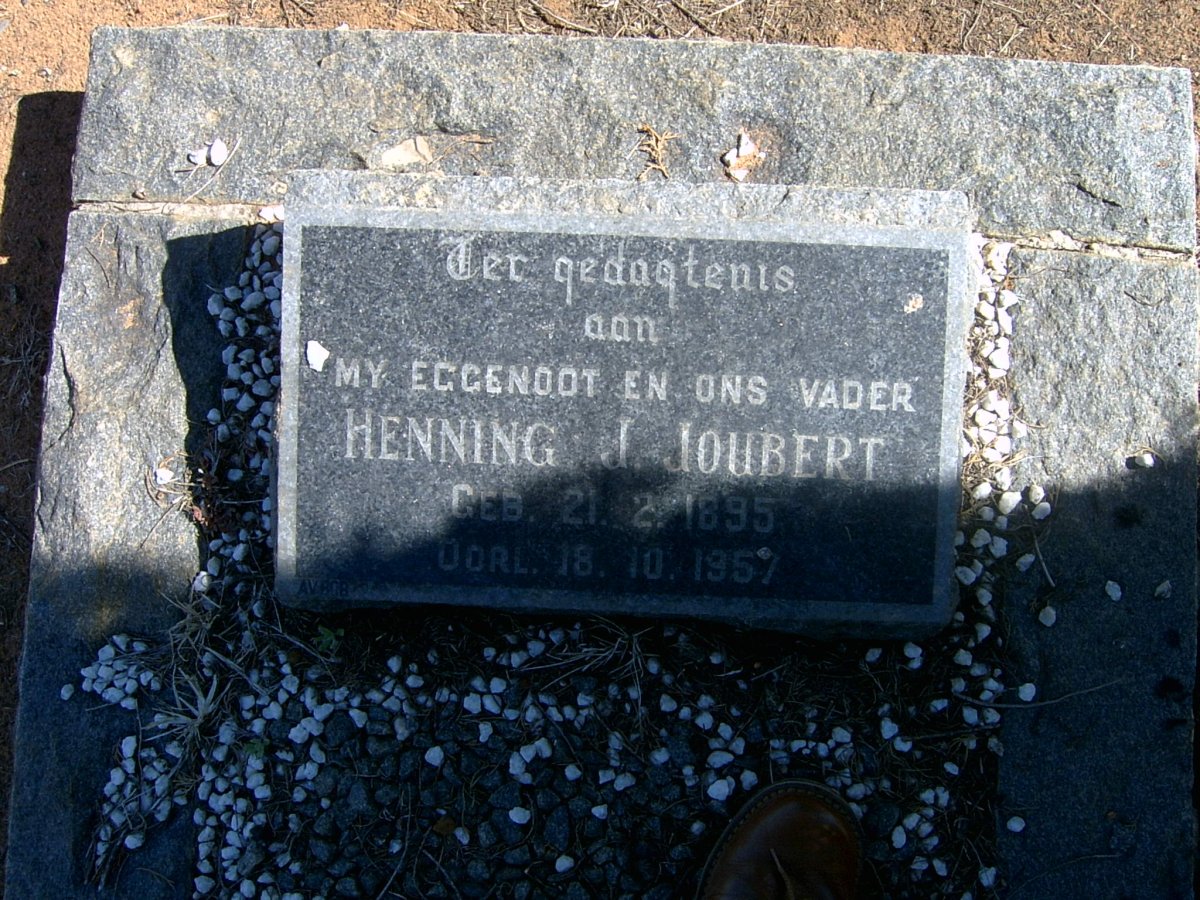 JOUBERT Henning J. 1895-1957