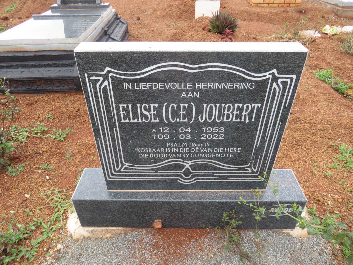 JOUBERT Elise C.E. 1953-2022