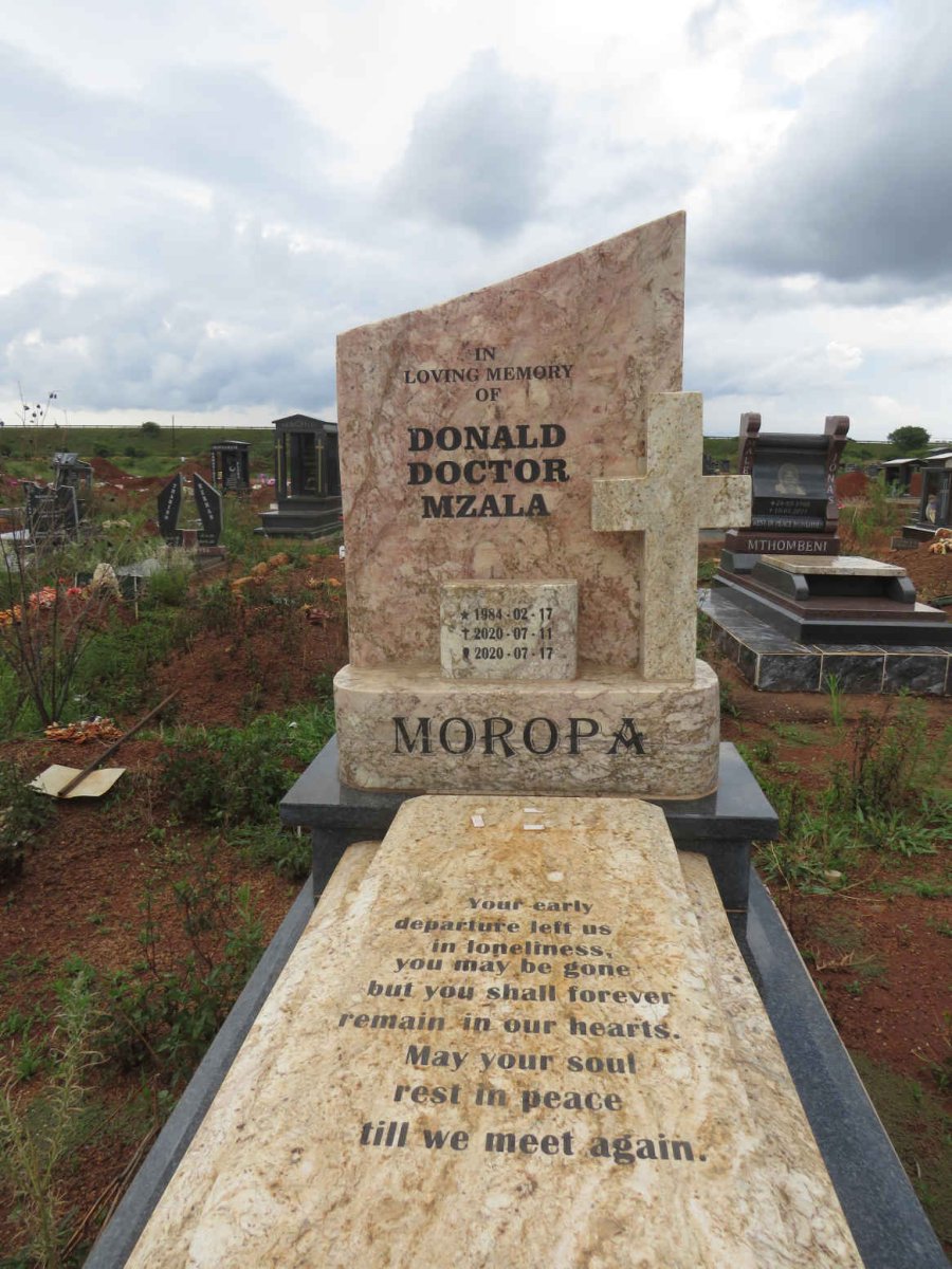 MOROPA Donald Doctor Mzala 1984-2020