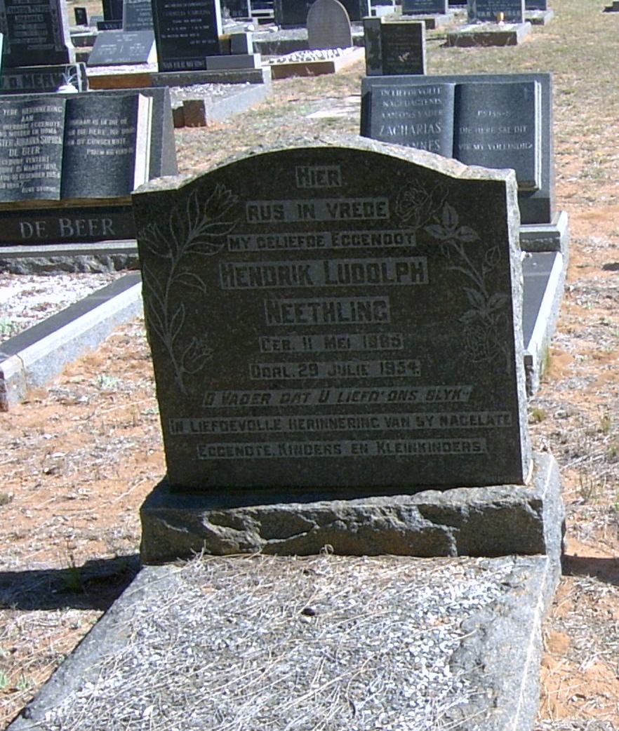 NEETHLING Hendrik Ludolph 1885-1954