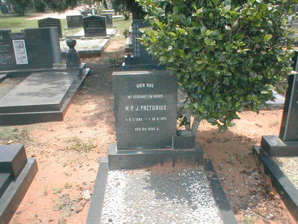 PRETORIUS W.P.J. 1889-1974