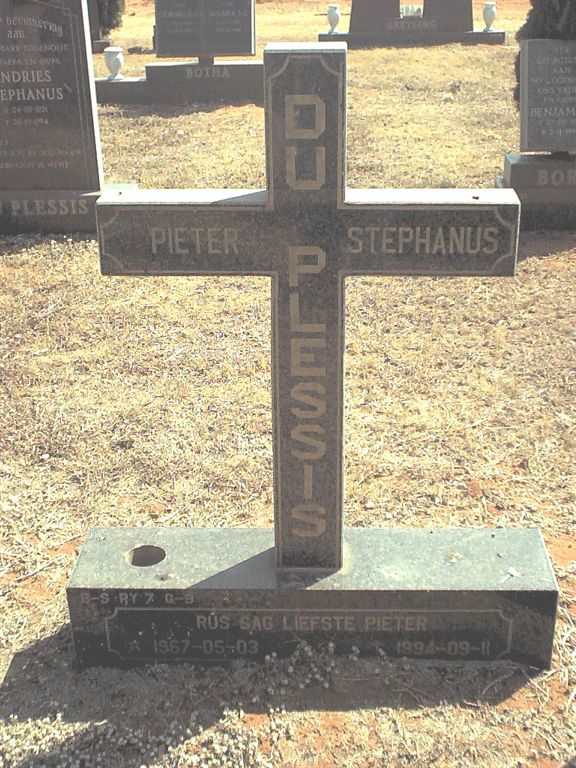 PLESSIS Pieter Stefanus, du 1967-1994