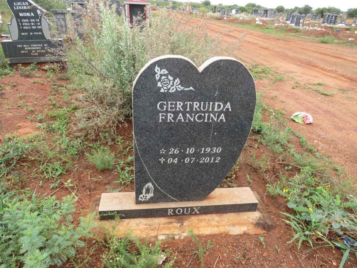 ROUX Gertruida Francina 1930-2012
