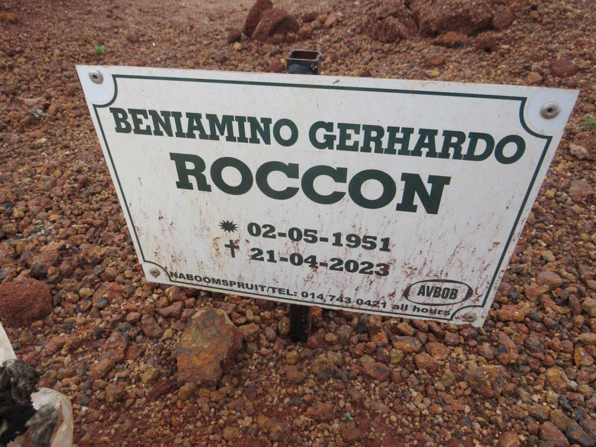 ROCCON Beniamino Gerhardo 1951-2023