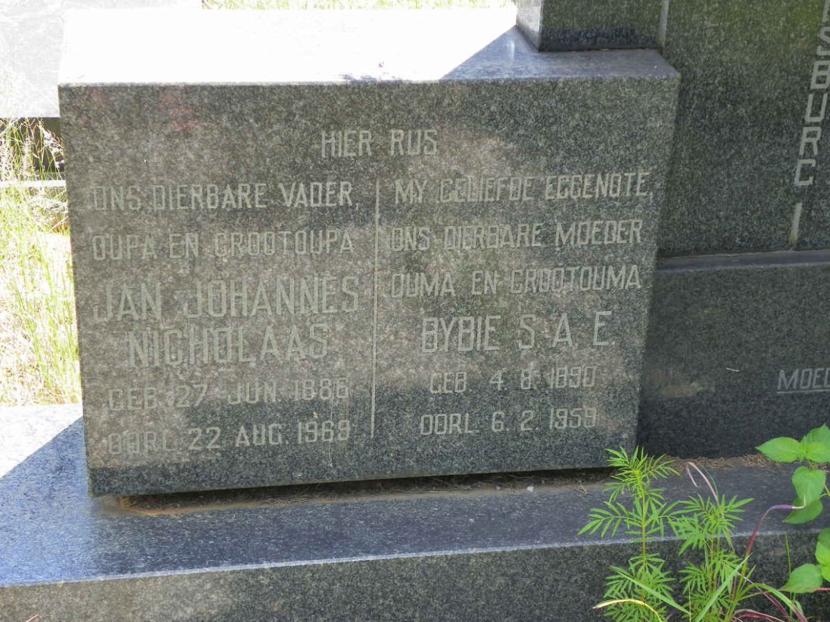 RENSBURG Jan Johannes Nicholaas, Jansen van 1886-1969 &amp; Bybie S.A.E. 1890-1959