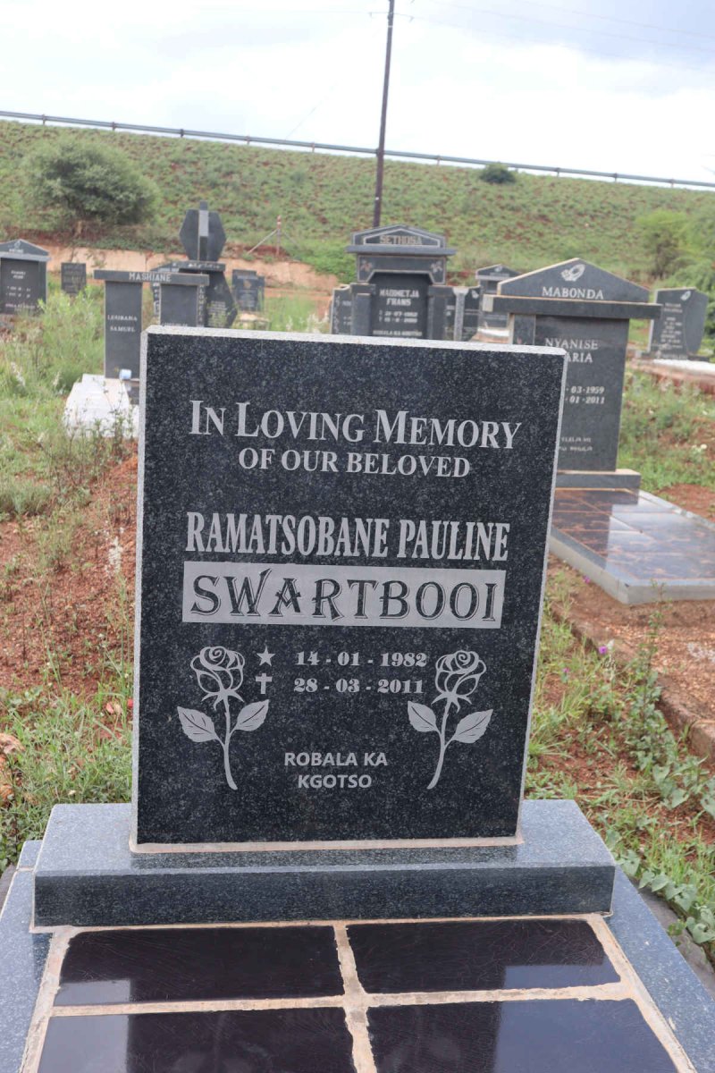 SWARTBOOI Ramatsobane Pauline 1982-2011