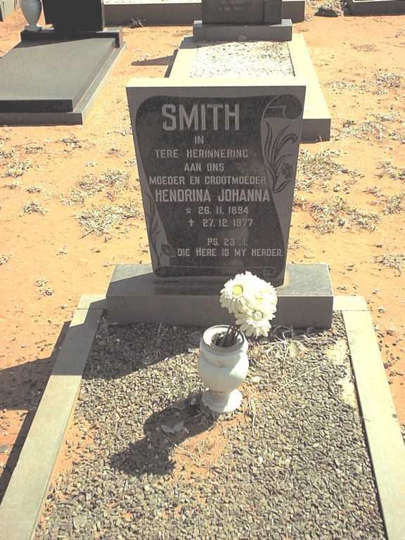 SMITH Hendrina Johanna 1894-1977