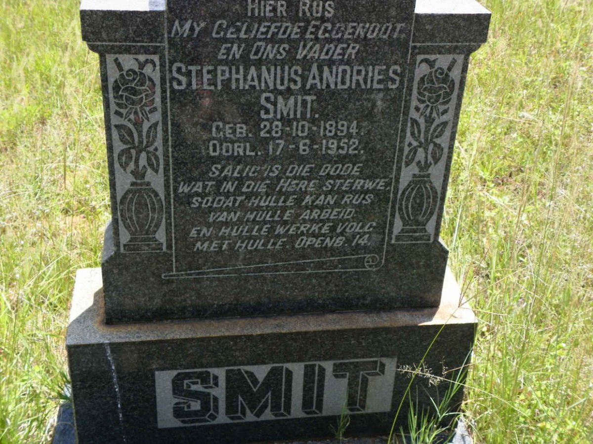 SMIT Stephanus Andries 1894-1952