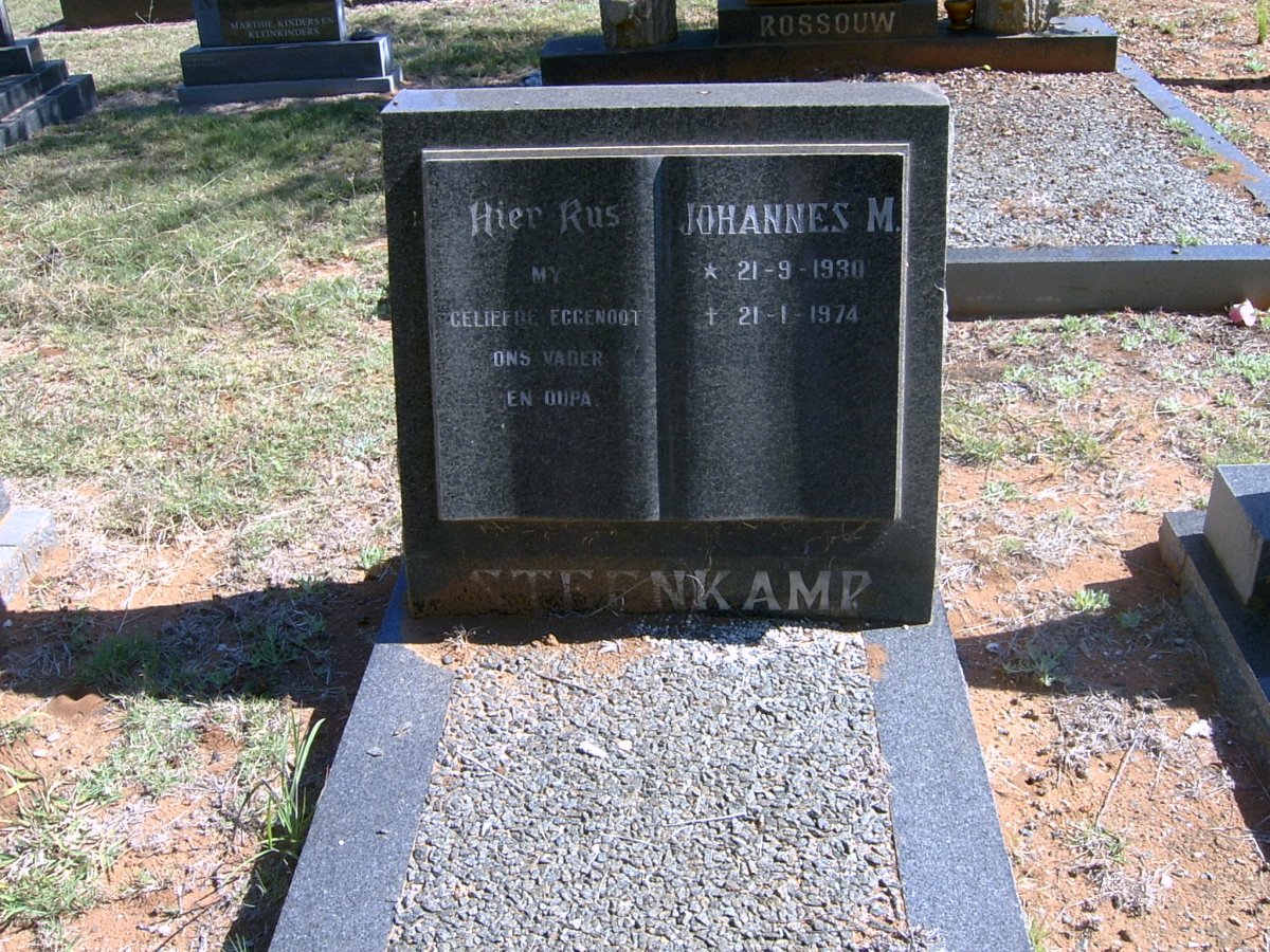 STEENKAMP Johannes M. 1930-1974
