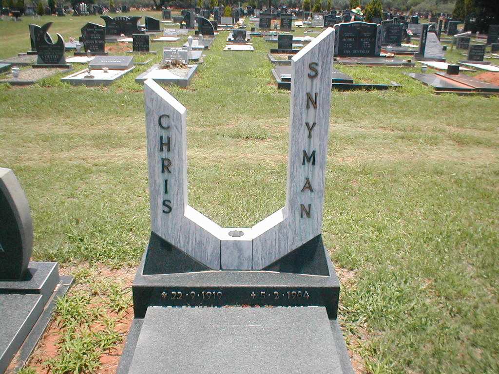 SNYMAN Chris 1919-1984