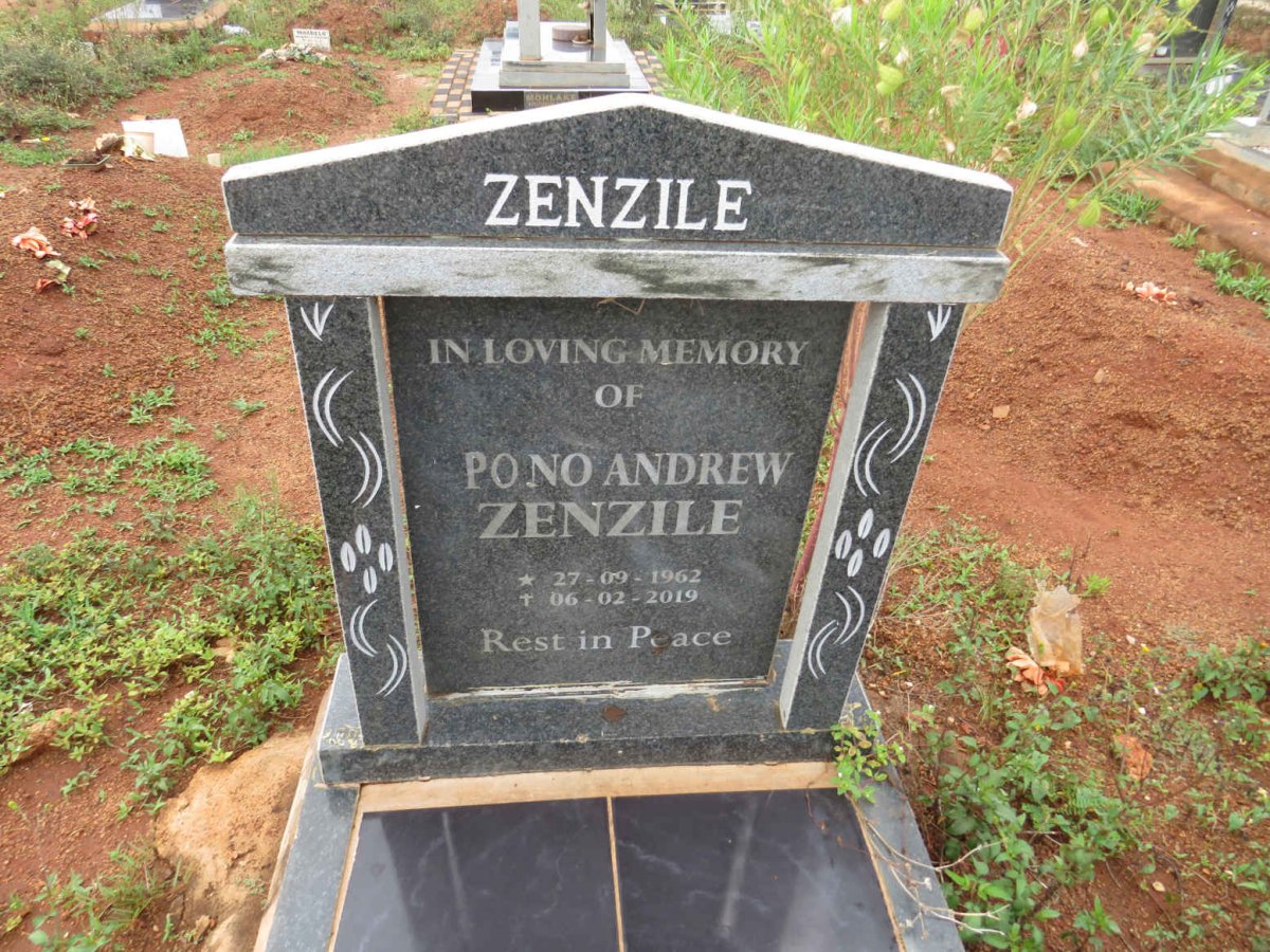 ZENZILE Pono Andrew Zenzile 1962-2019