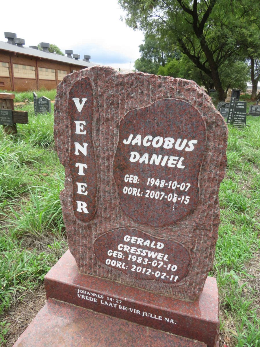 VENTER Jacobus Daniel 1948-2007