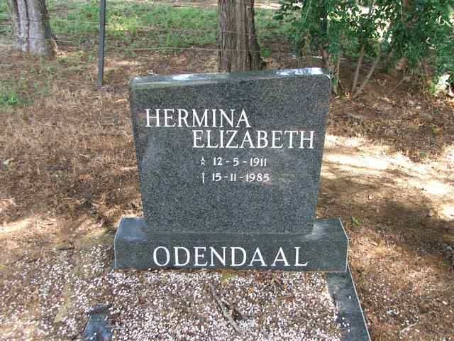ODENDAAL Hermina Elizabeth 1911-1985