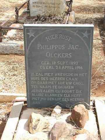 OLCKERS Philippus Jac 1893-1916
