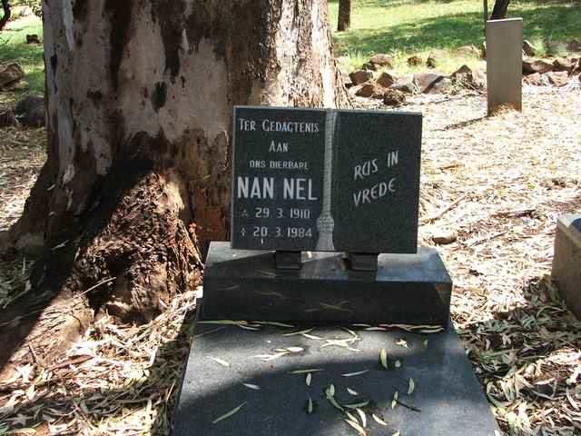 NEL Nan 1910-1984