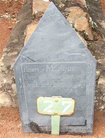 MCALPINE Robert 1892-1901