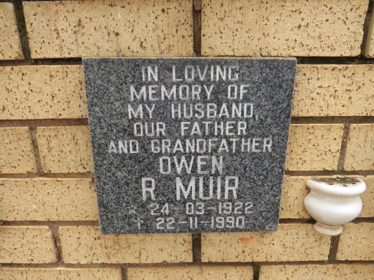 MUIR Owen R. 1922-1990