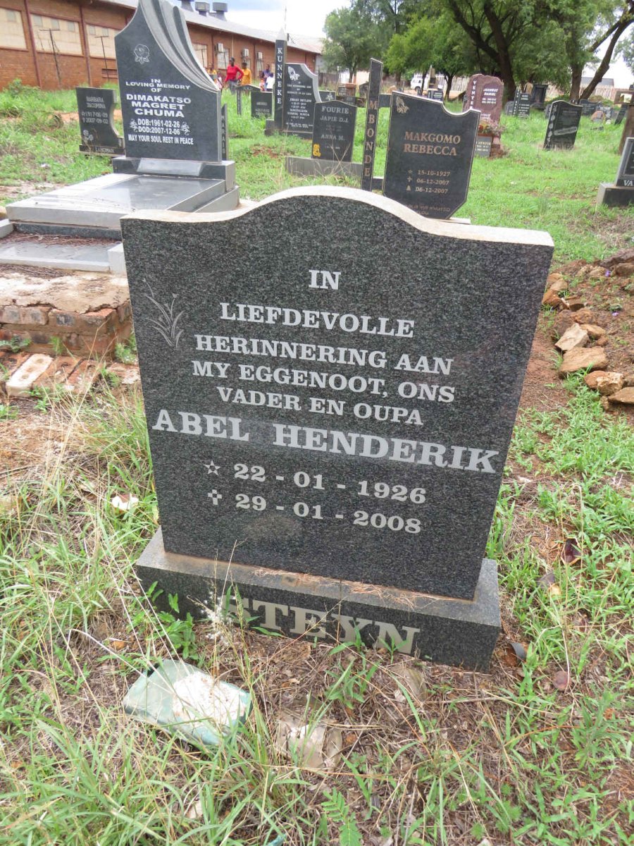 STEYN Abel Henderik 1926-2008