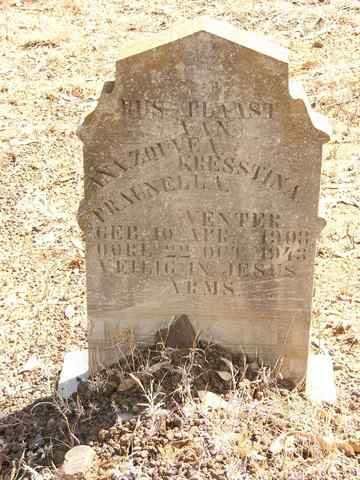 VENTER Ana Zofvea Kresstina Praunella 1908-1943