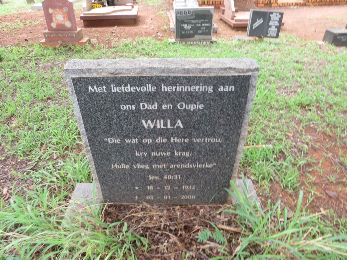 PRETORIUS Willa 1932-2008
