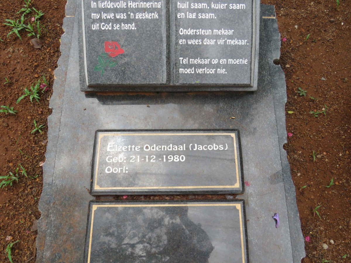 ODENDAAL Elzette nee JACOBS 1980-