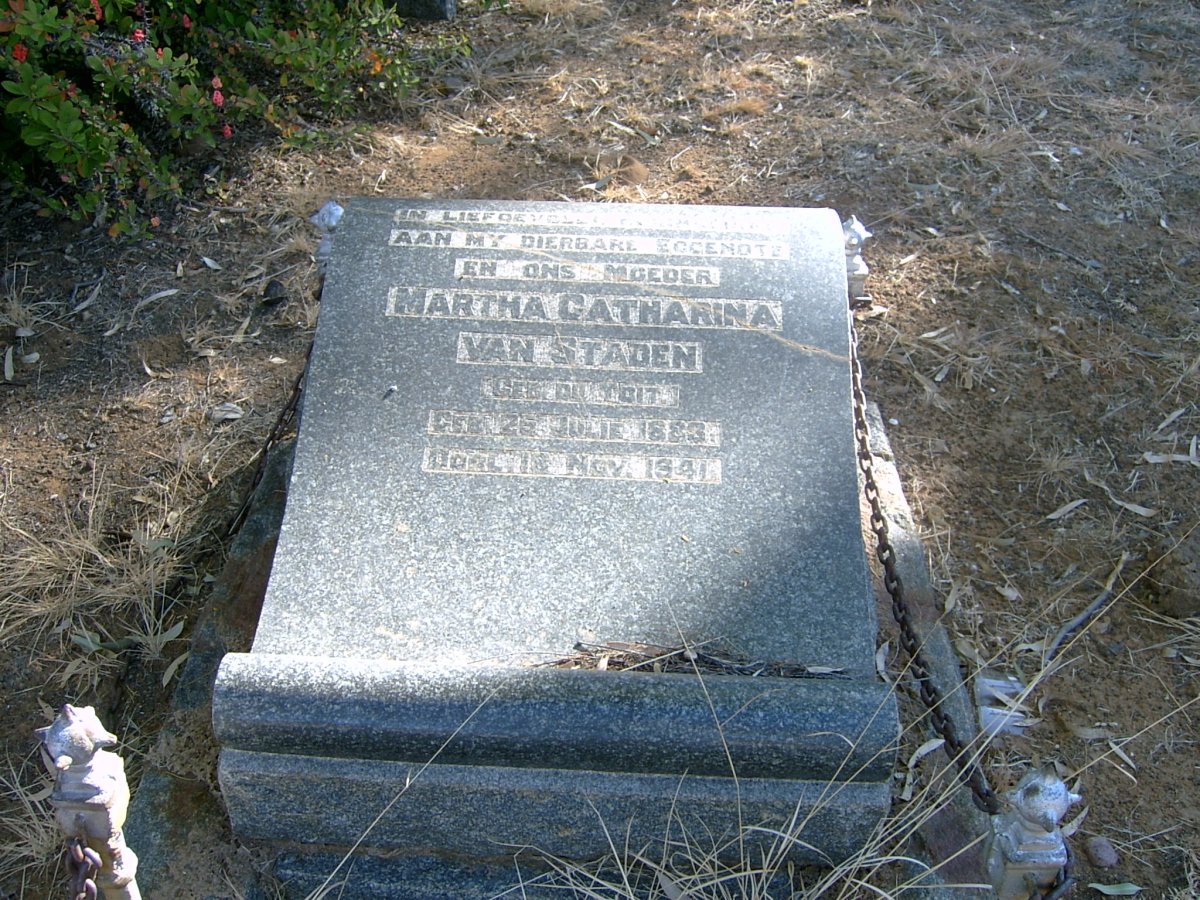 STADEN Martha Catharina, van nee DU TOIT 1883-1941