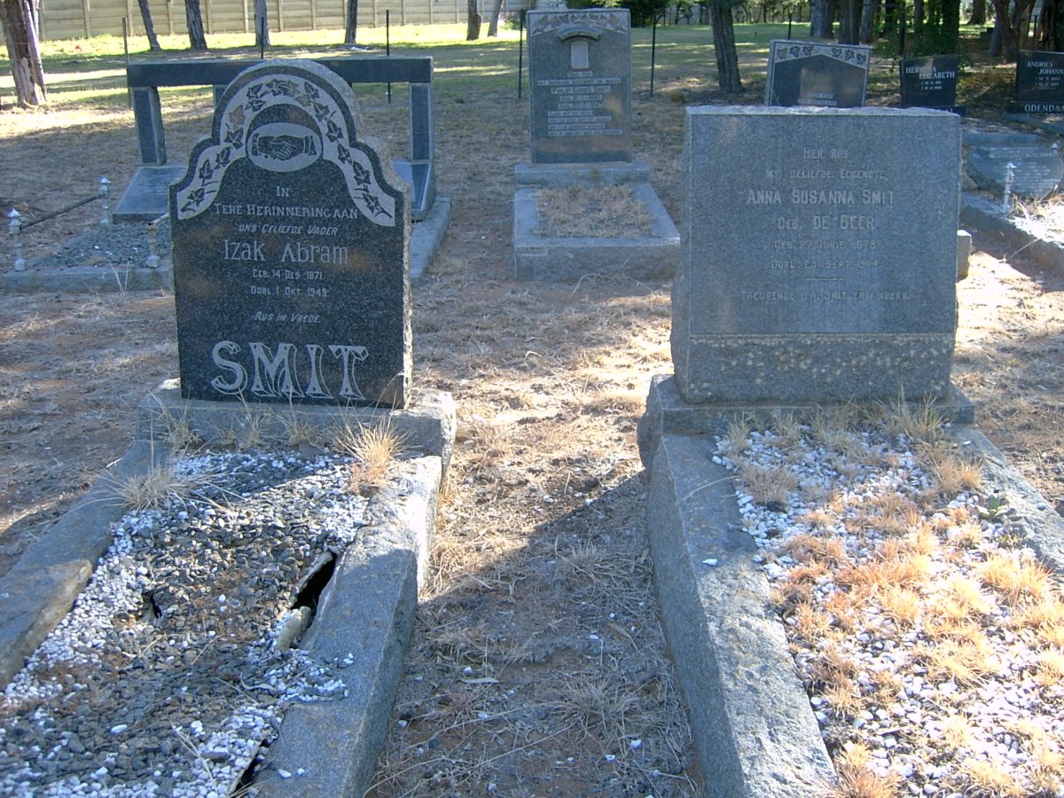 SMIT Izak Abram 1871-1949 :: SMIT Anna Susanna nee DE BEER  1879-1944