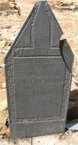 VENTER Johanna Marthiena, van de nee NELL 1878-1901