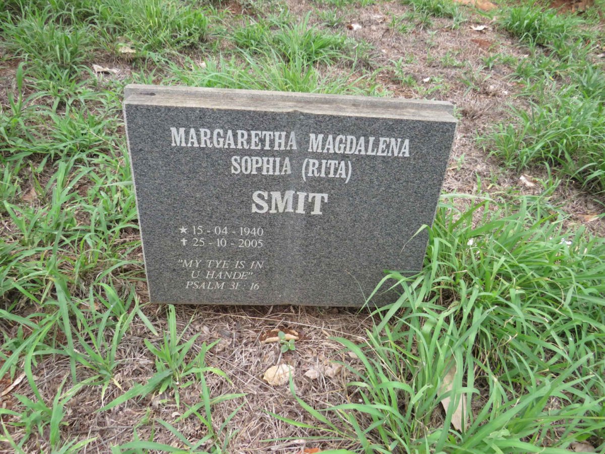 SMIT Margaretha Magdalena Sophia 1940-2005