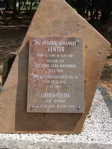 VENTER Hendrik Johannes 1889-1961 &amp; Liberta HENNING 1901-1990