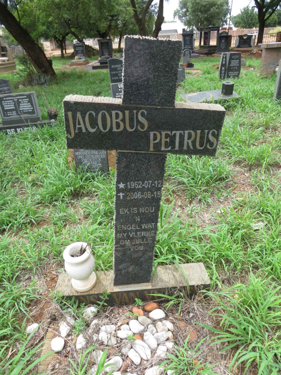 VUUREN Jacobus Petrus, Janse van 1962-2006