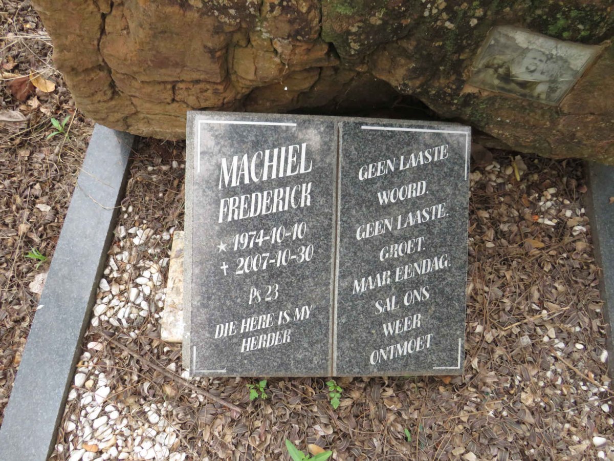 MACHIEL Frederick 1974-2007