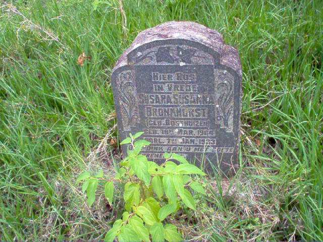 BRONKHURST Susara Susanna 1904-1933