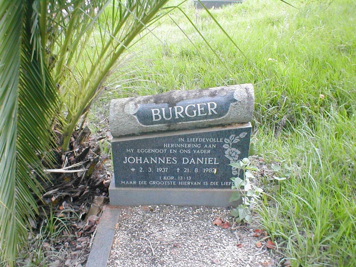 BURGER Johannes Daniel 1937-1982